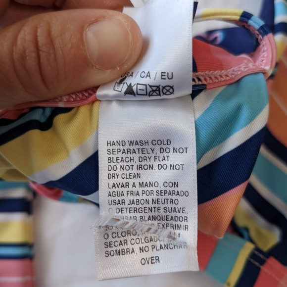 Splendid Flamingo Print Bikini Top Small - Picture 2 of 5